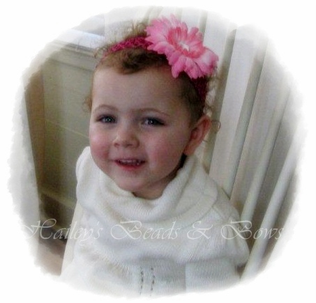 Soft crochet and lace headbands perfect for sweet baby girls or girls of any age! These headbands are great with a flower or headband attached. Some headbands may be purchased separately, allowing you to create your own headband set with our beautiful flowers, hair bows and clippies.