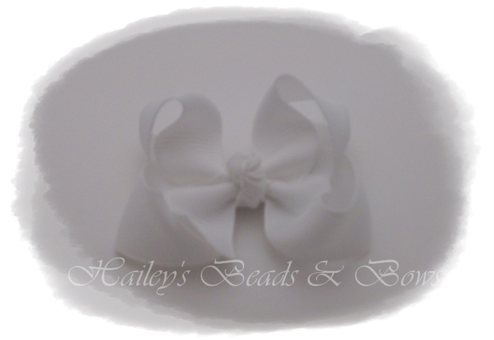 Baby Boutique Bows-white-small white baby hair bows, boutique hair bows, baby snap clips, toddler hair clips, buy hair bows online cheap, handmade louisiana, small alligator clip bows, hairbows cheap online